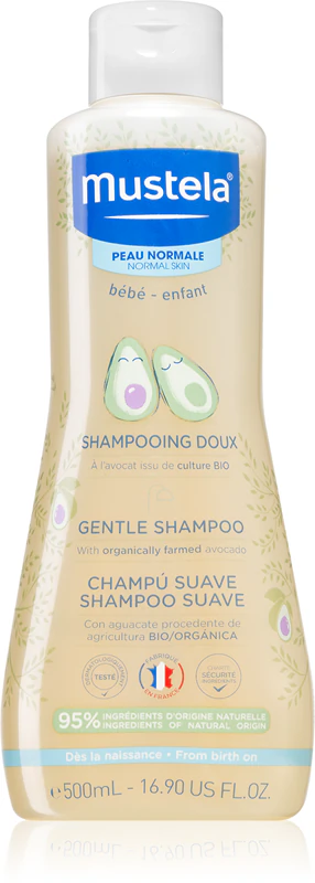 Jemný šampon Mustela Bébé pro miminka od narození