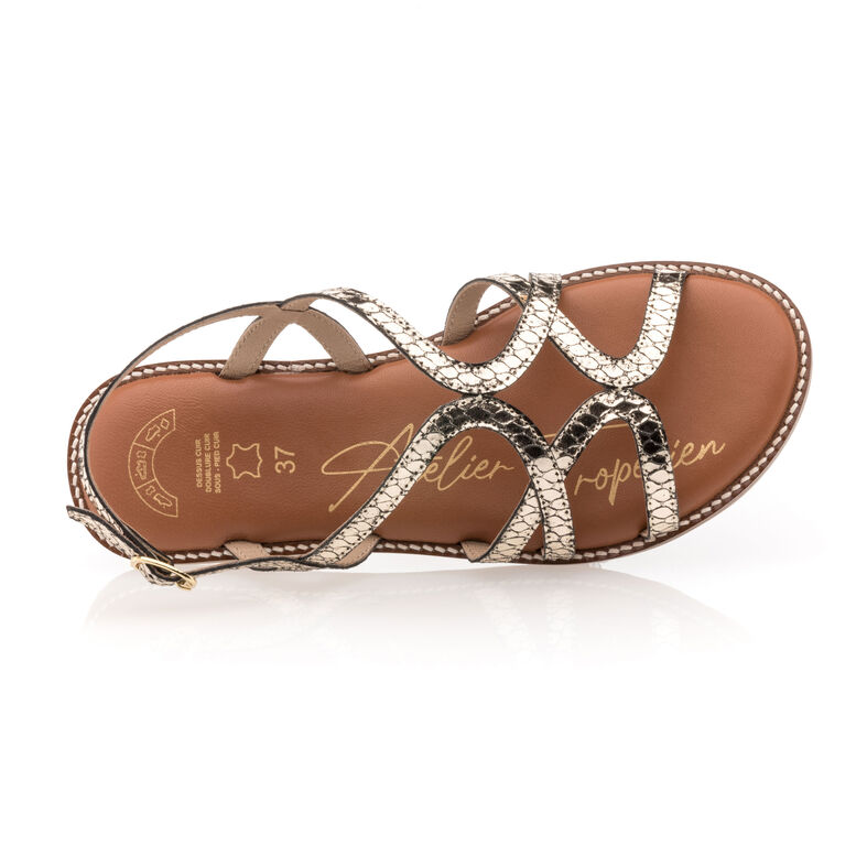 Sandalias amarillas para mujer / Zapatos de punta abierta