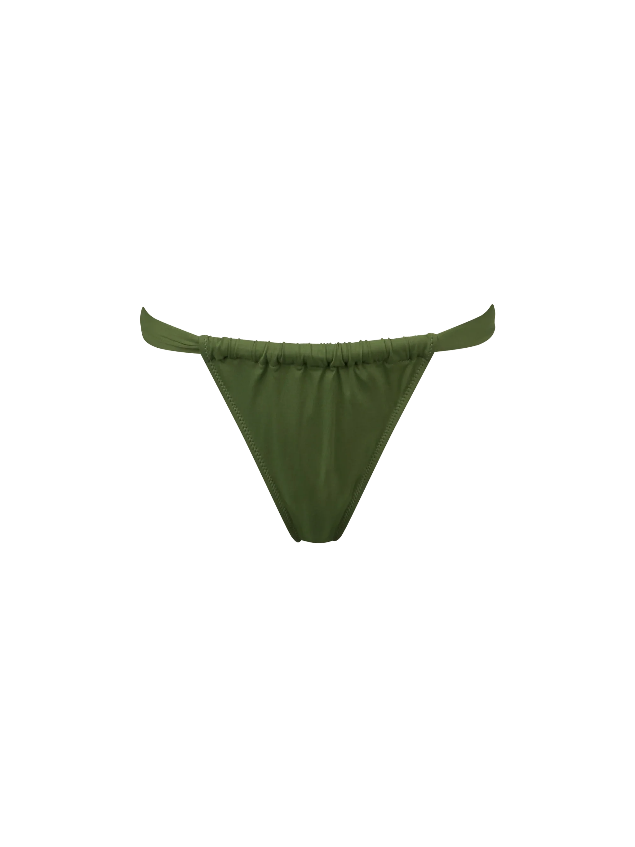 Noelle dames zwembroek met hoge taille, militair groen