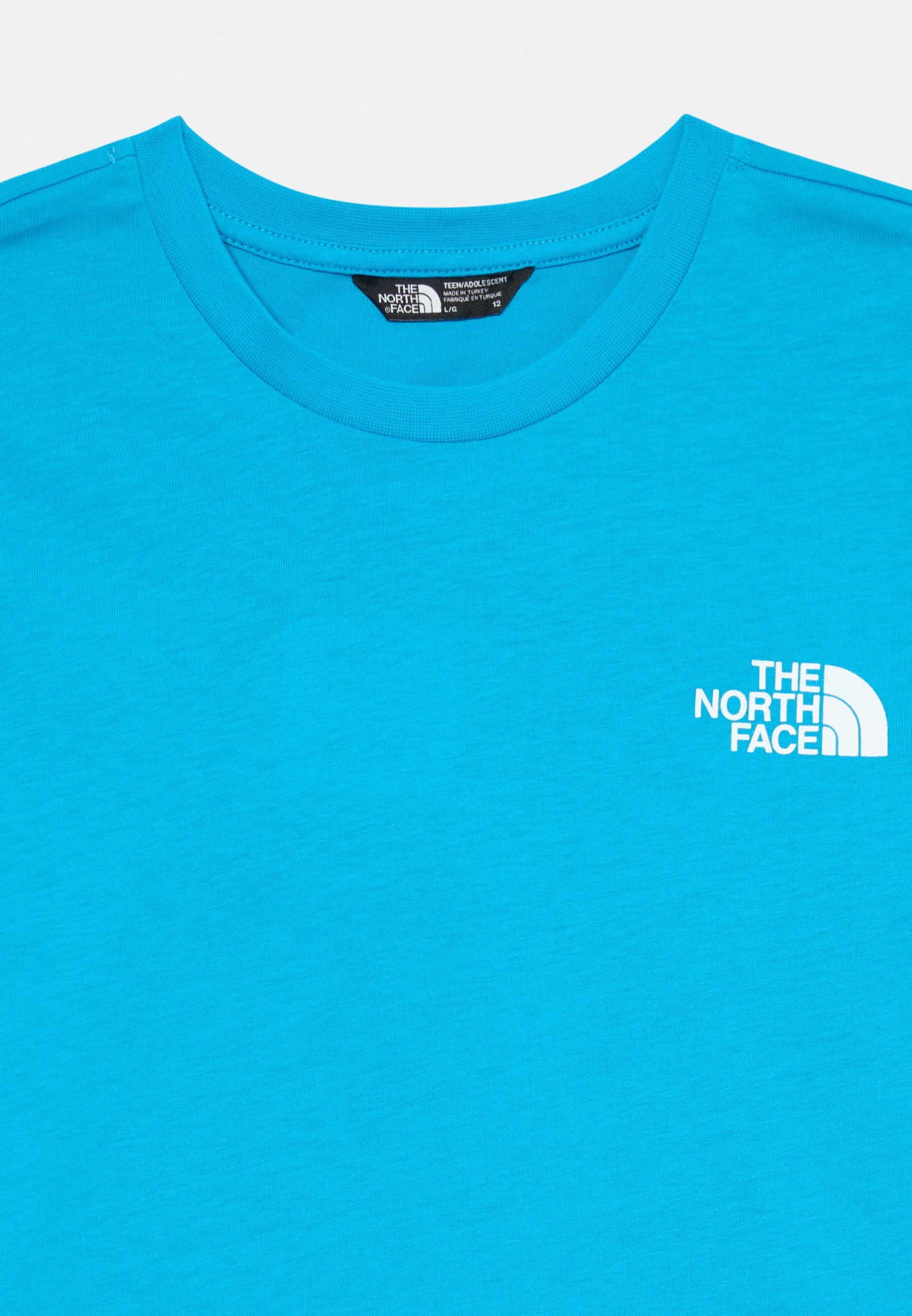 The North Face TEEN BOX REGULAR TEE UNISEX - Sport T-shirt - meridian blue/dusk blue