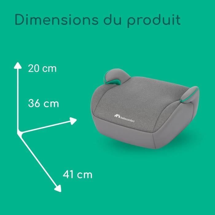 Seggiolino auto BEBECONFORT Manga i-Safe, Gruppo 3, con cintura di sicurezza, da 6 a 10-12 anni (36 kg), grigio fumé.