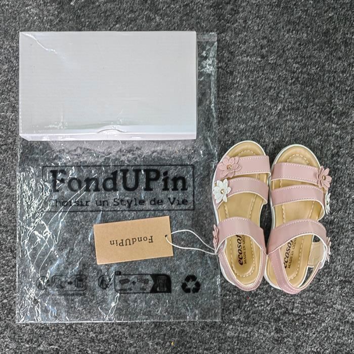 Sandales Fille,21-32 Mode Sandales Bout Ouvert Fille de Marche Été,Chaussure de Sport Outdoor Plage Sandales Fille-Rose