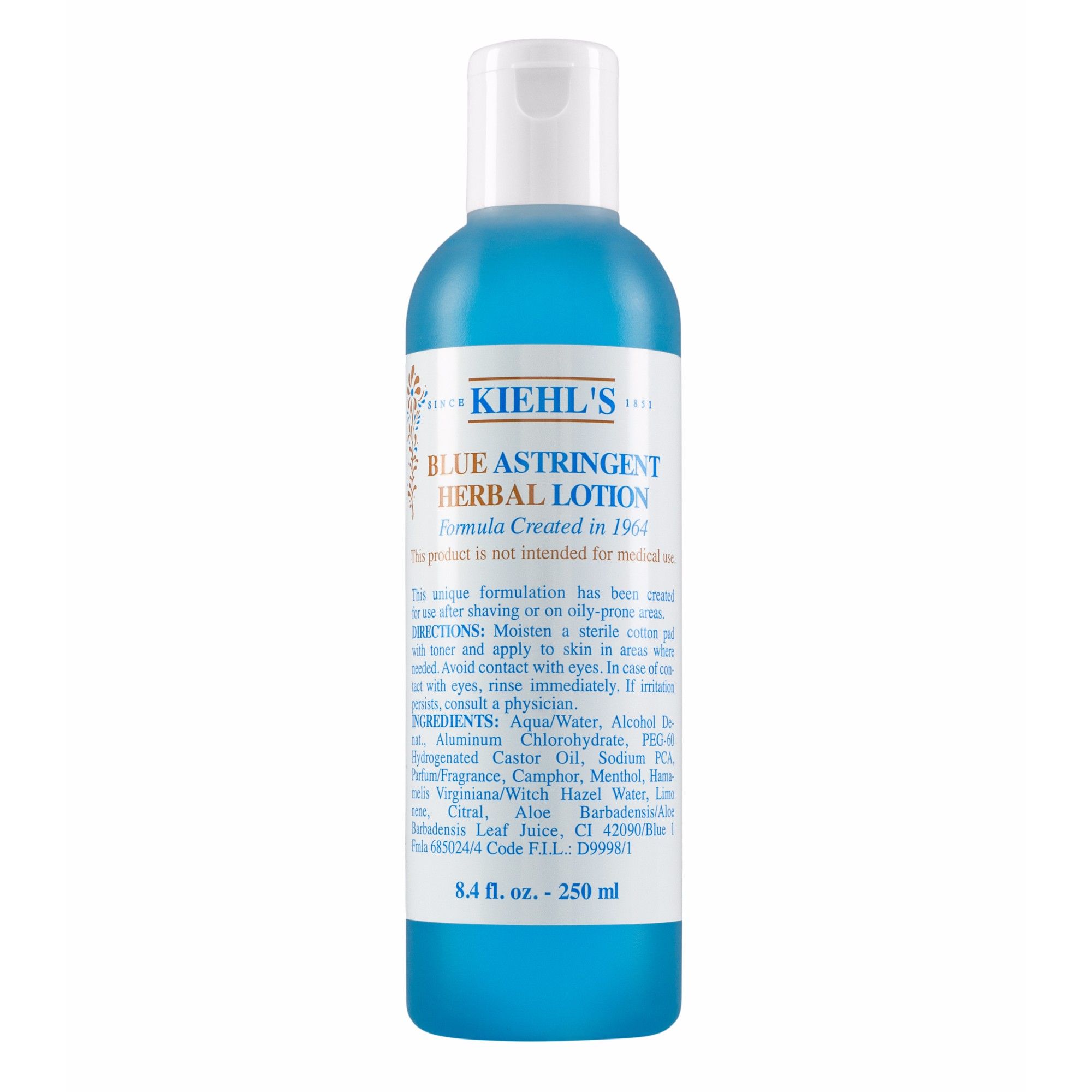 Loțiune astringentă albastră pe bază de plante 250 ml - Kiehl's