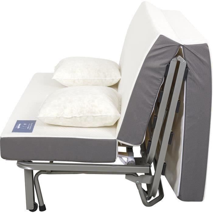 Divano letto DUNLOPILLO a 2 posti BZ - Grigio - DREAMER