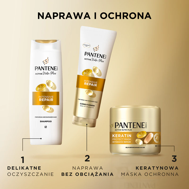 Shampoo Pantene Pro-V Active Nutri Plex Reparação Intensiva para cabelos danificados