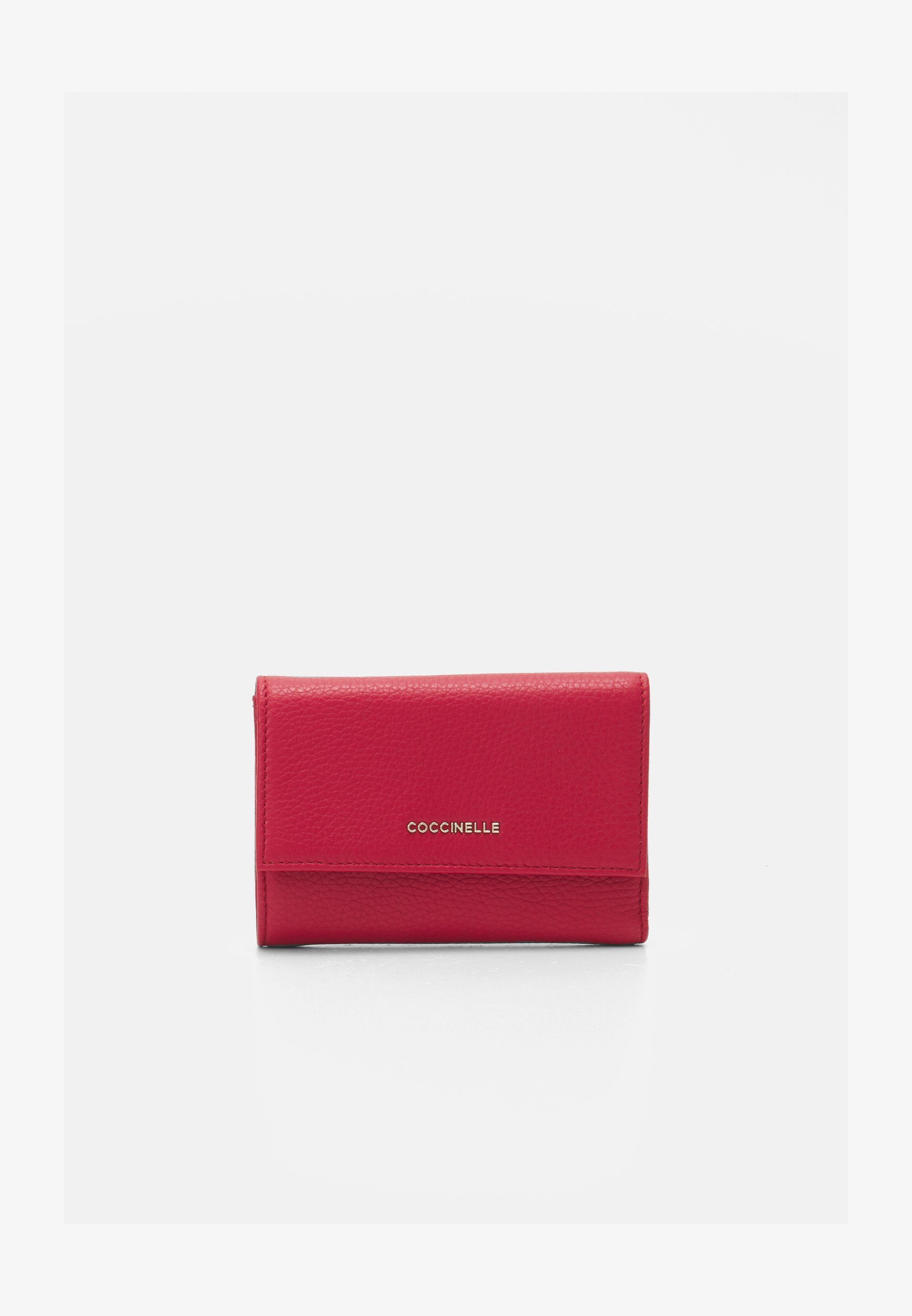Coccinelle METALLIC SOFT - Portemonnee - robijnrood