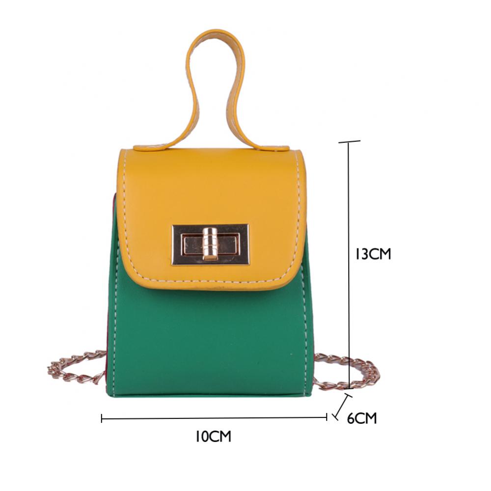 Borse a tracolla da donna, mini borse a mano da donna, catena in pelle colorata, piccola, leggera, semplice, da donna, per tutti i giorni.