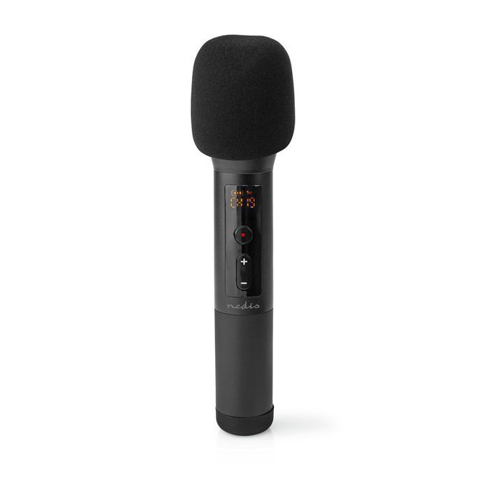 Micrófono inalámbrico NEDIS - 20 canales - 6,35 mm - Respuesta de frecuencia de 70 Hz - Rango dinámico