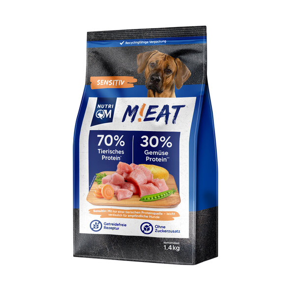 Ξηρά τροφή για σκύλους M!eat Sensitive, 5 x 1,4 kg