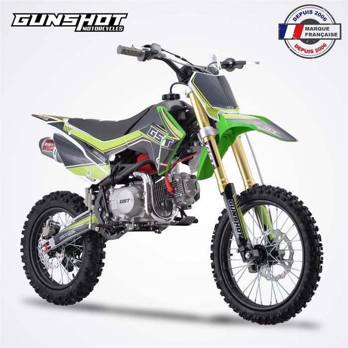 Motorfiets crossmotor 125 / Pitbike GUNSHOT 125 FX / 17/14 / Groen