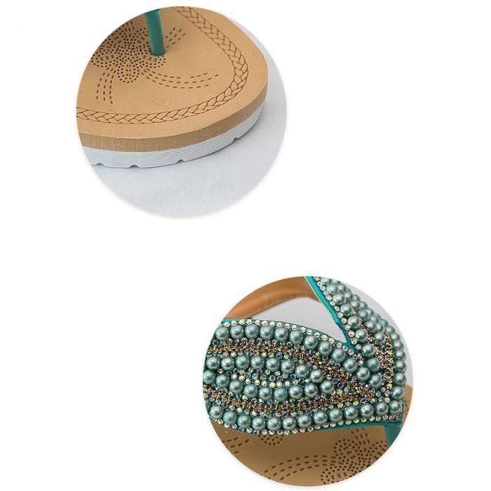 Chanclas de playa Havaianas para mujer, verano, antideslizantes, planas, cómodas - Azul - Adulto