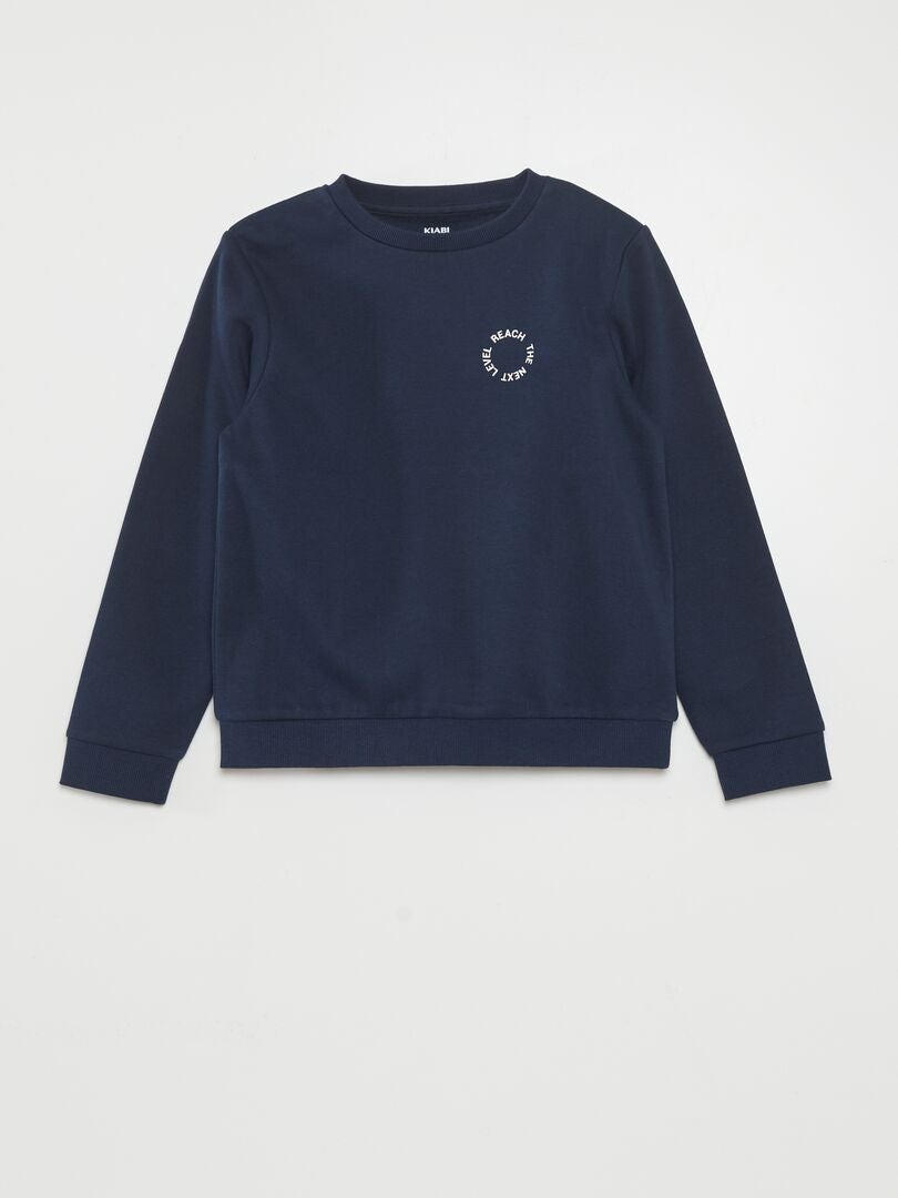 Fleece sweatshirt - BLAUW