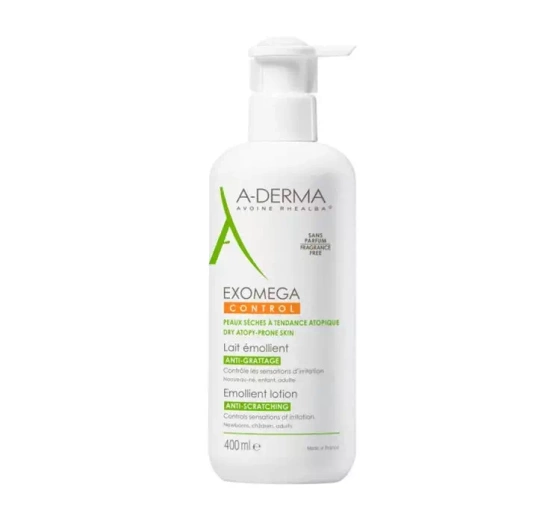A-Derma Exomega Control mleczko emolientowe przeciw drapaniu 400 ml