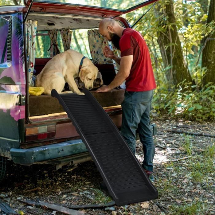 Folding Dog Ramp - XMTECH - Non-Slip - 156 x 40 x 9 cm - Max Load 90KG