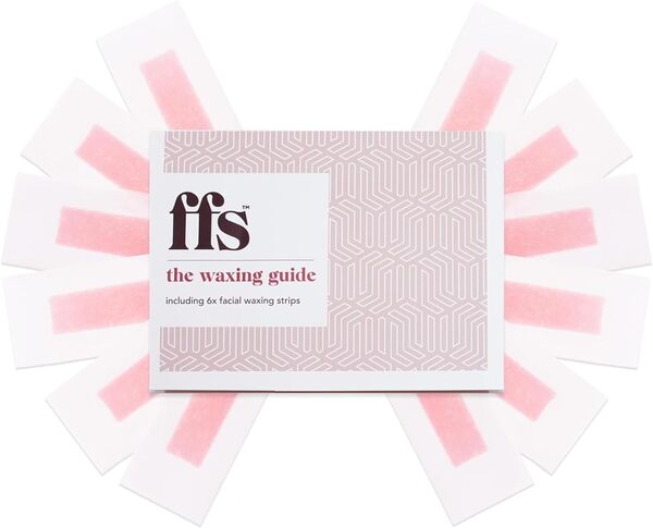 Strisce depilatorie naturali per il viso FFS Beauty, confezione da 12