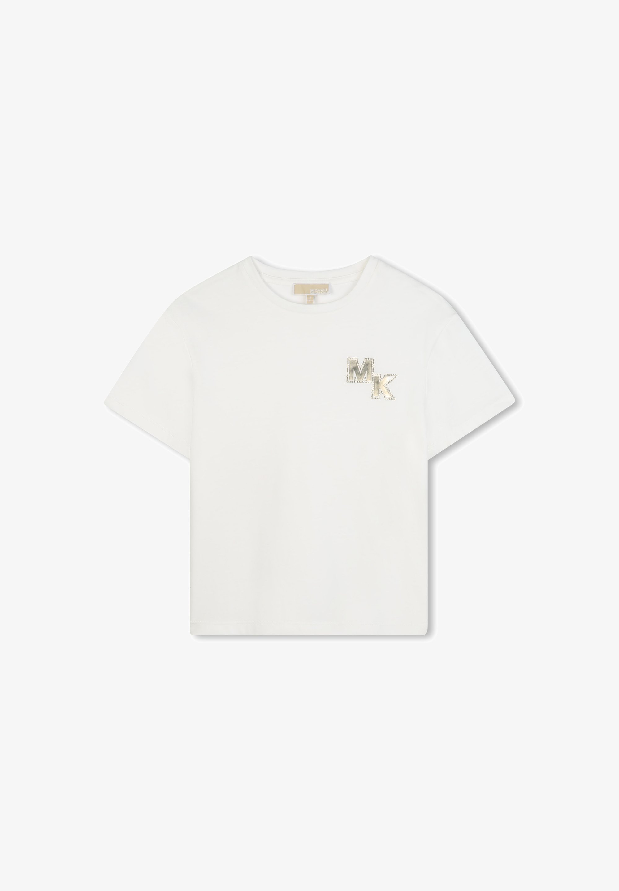 Michael Kors Kids T-shirt met korte mouwen - Basic T-shirt - gebroken wit