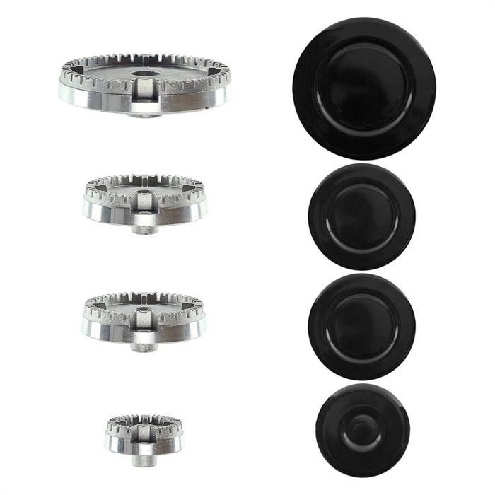 Tapa de llama corona de quemador universal para cocina de gas para CDA, tapa de llama corona compatible
