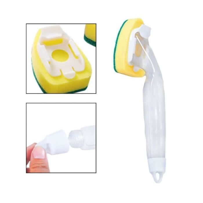 Esponja para lavar platos - No especificado - 8 piezas - Mango desmontable - Resistente al desgaste - Fácil de guardar