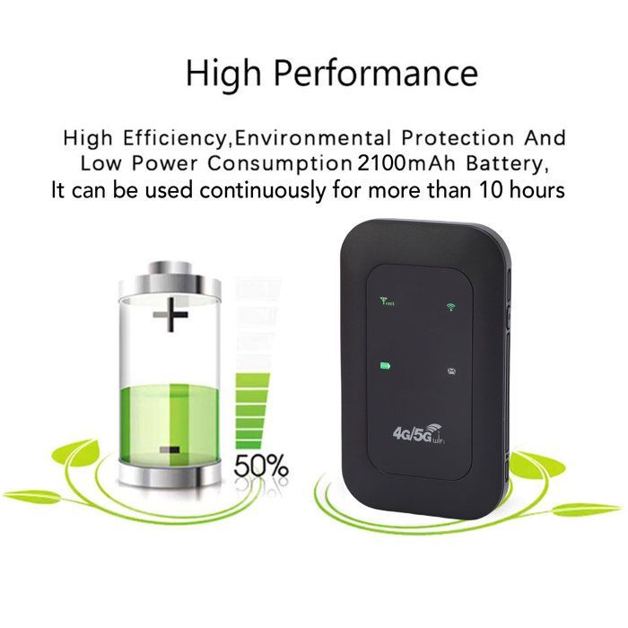 SURENHAP Hotspot WiFi 4G 5G supporta 10 dispositivi connessi. Router mobile LTE per schede di rete per computer.