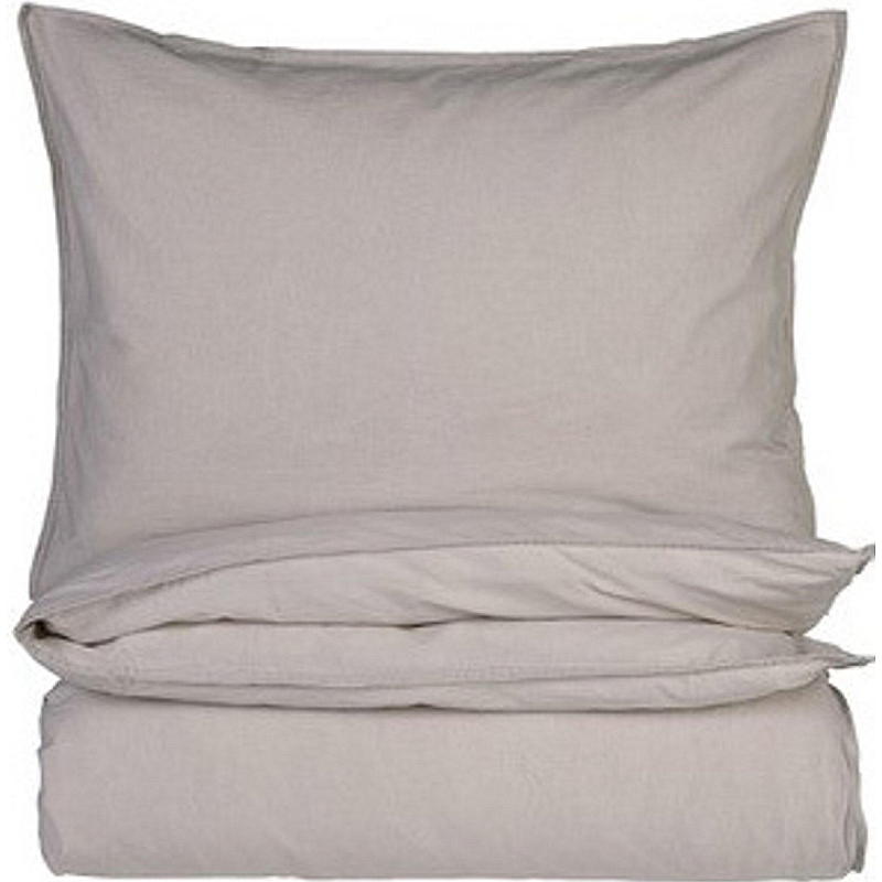Bettwäsche-Set 140x220 cm Baumwolle Sand