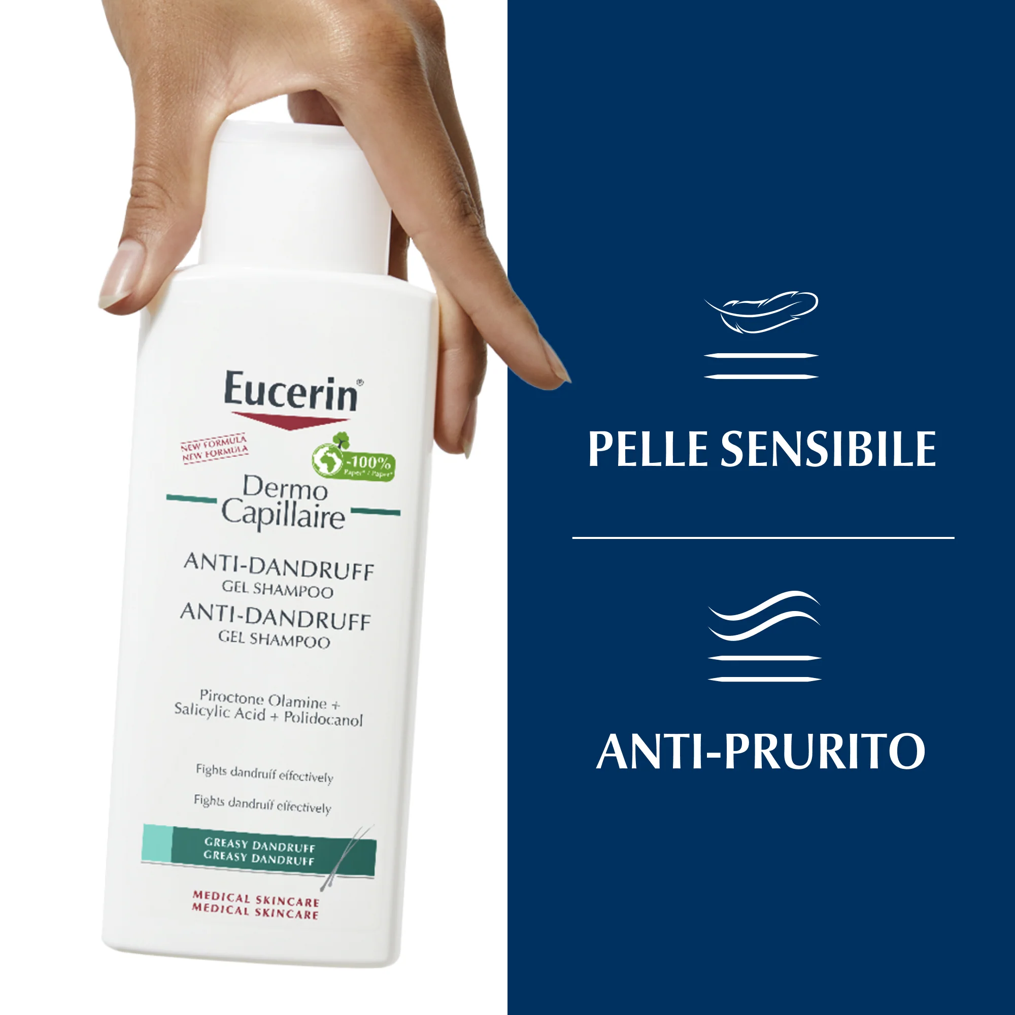 DermoCapillaire Shampoo-Gel Anti-Forfora Grassa - Shampoo Antiforfora
