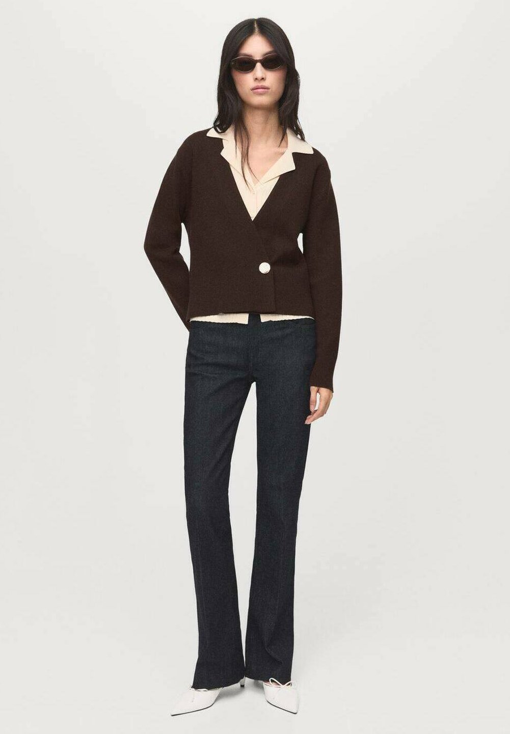 Cardigan Mango - marrone