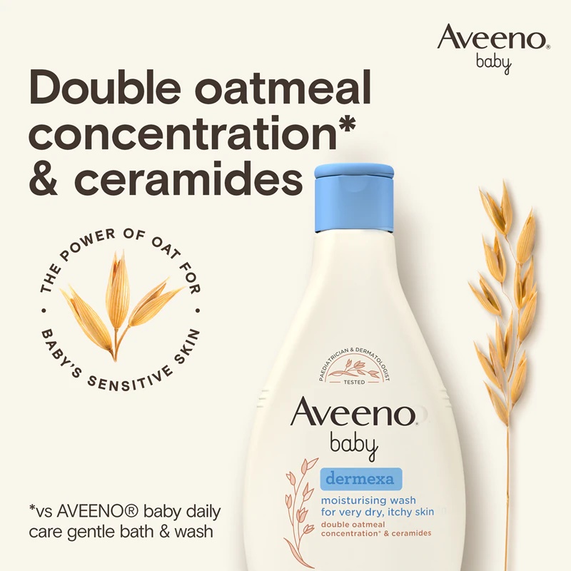 Aveeno Baby Dermexa mitrinošs mazgāšanas želeja