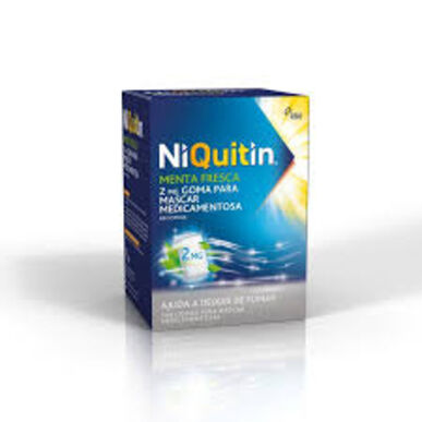 NIQUITIN Niquitin svaigas piparmētras gumijas konfektes 2 mg 100 gumijas konfektes