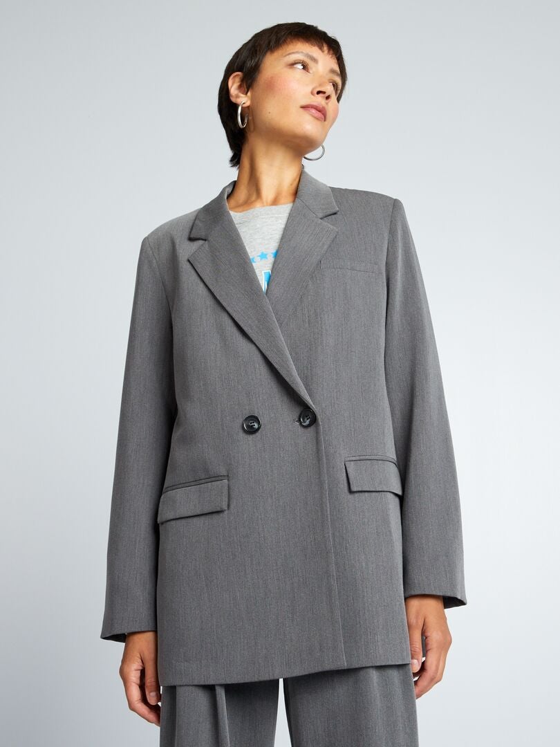Blazer oversized - CINZA