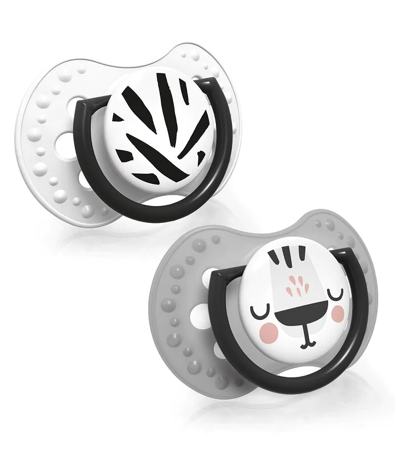 Lovi Smoczek Silikonowy Dynamiczny Salt&Pepper 6-18M