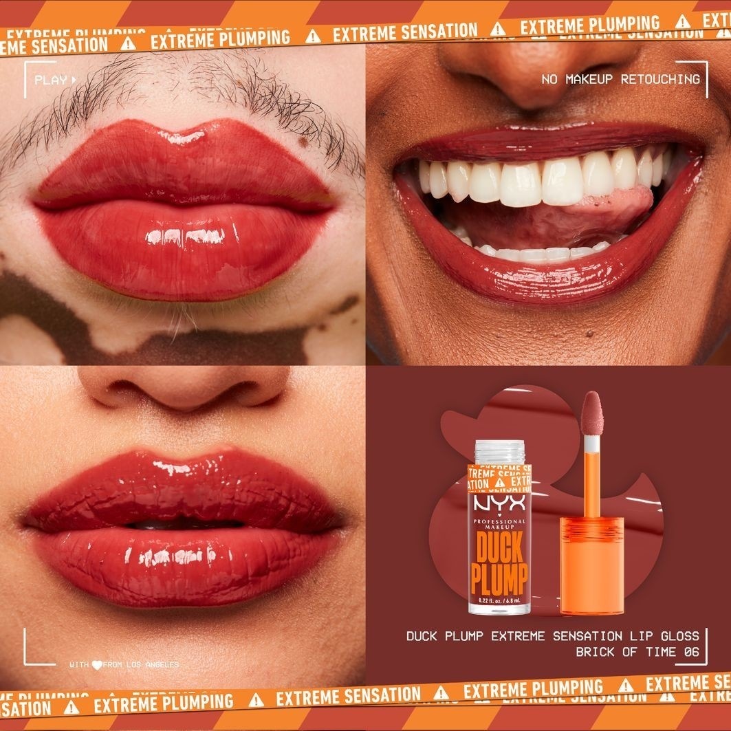 NYX Professional Makeup lūpų blizgis Duck Plump lūpų blizgis - 7ml