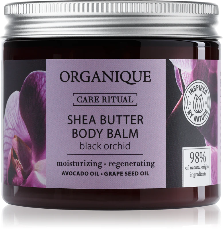 Výživné tělové mléko s bambuckým máslem Organique Black Orchid