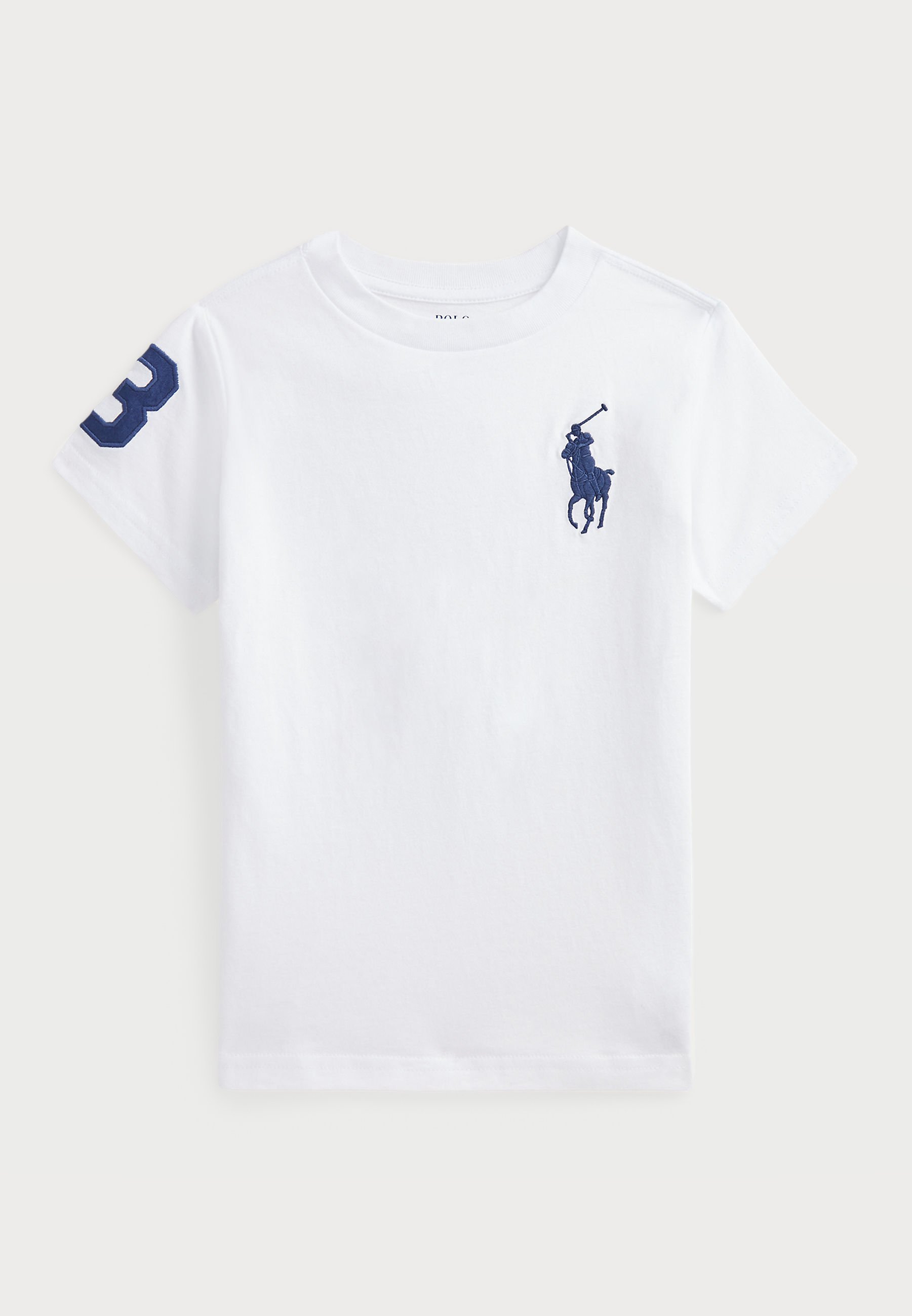 Koszulka Polo Ralph Lauren BIG PONY COTTON JERSEY TEE - Koszulka z nadrukiem - biała