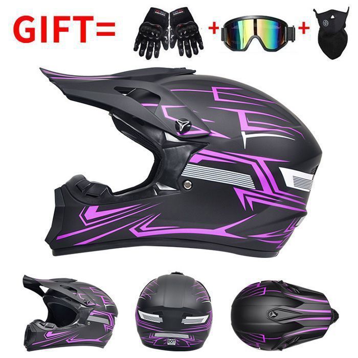 Casco integral para motocicleta — AProsp — C853 — Casco profesional para motocross y BMX. Certificado CE y DOT.