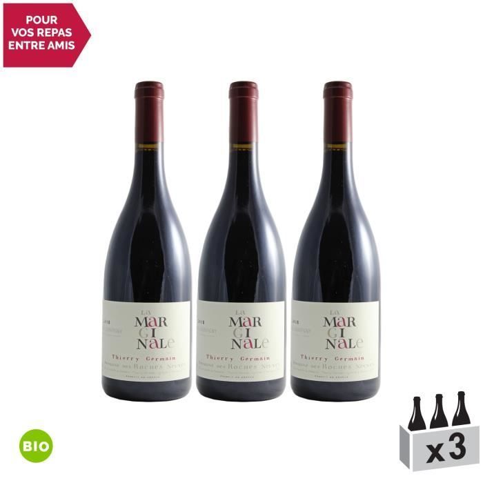 Saumur-Champigny La Marginale Rouge 2018 - Organic - Case of 3 x 75cl bottles - Domaine des Roches Neuves - AOC Red Wine from the Loire Valley - Grape Variety