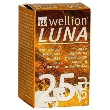 WELLION Wellion Luna 25 bandelettes de test