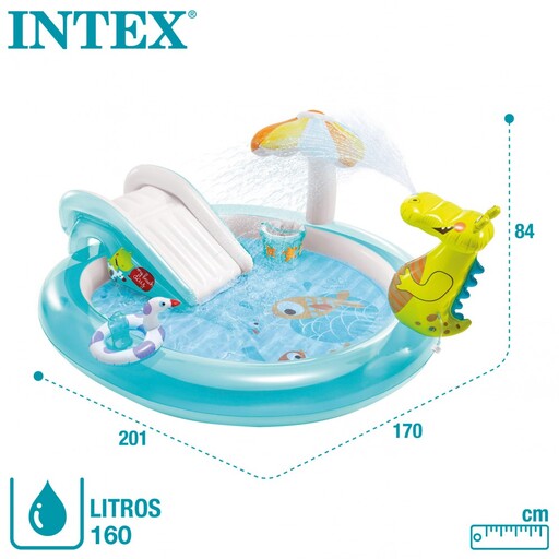 Centro de atividades Intex Crocodilo com escorregador