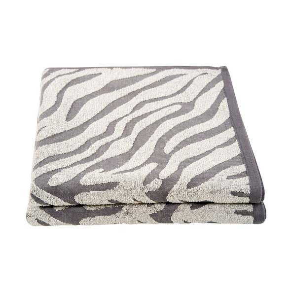 Σετ τετράγωνων πετσετών Zebra Terry, 2 τεμάχια