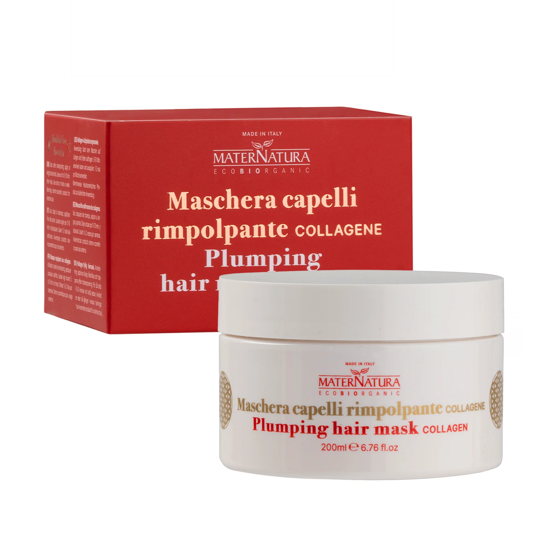 Balsamo Maschere e Olii Maschera Capelli Rimpolpante Antiage Al Collagene - Maschera Detossinante Capelli