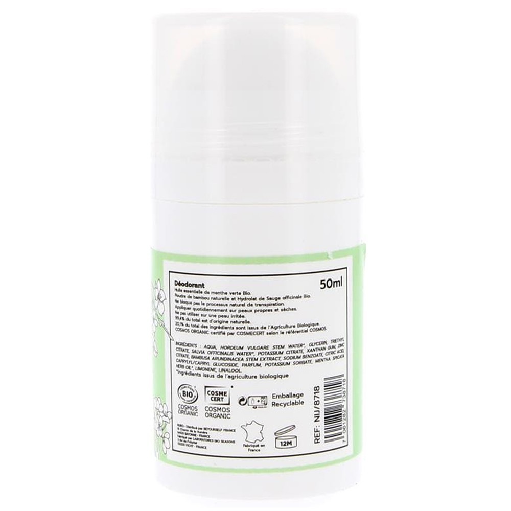 NIJIKO Déodorant Bio à la Menthe Verte