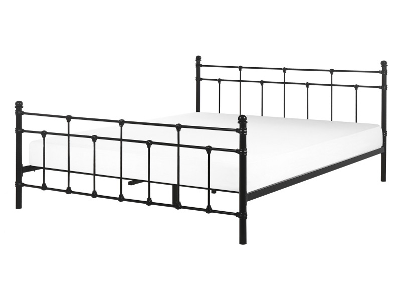 Łóżko metalowe rama stelaż 140x200 czarne