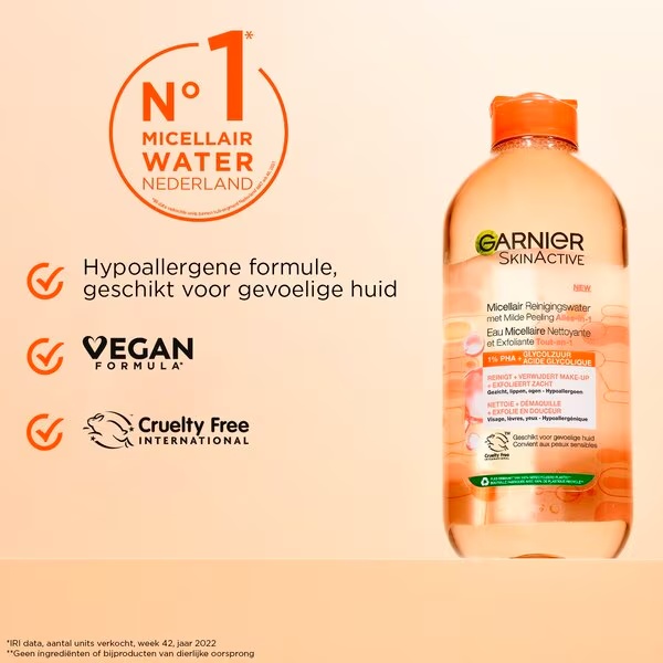 Garnier SkinActive micelarna voda za čišćenje lica sve u 1 s nježnim pilingom 400ml