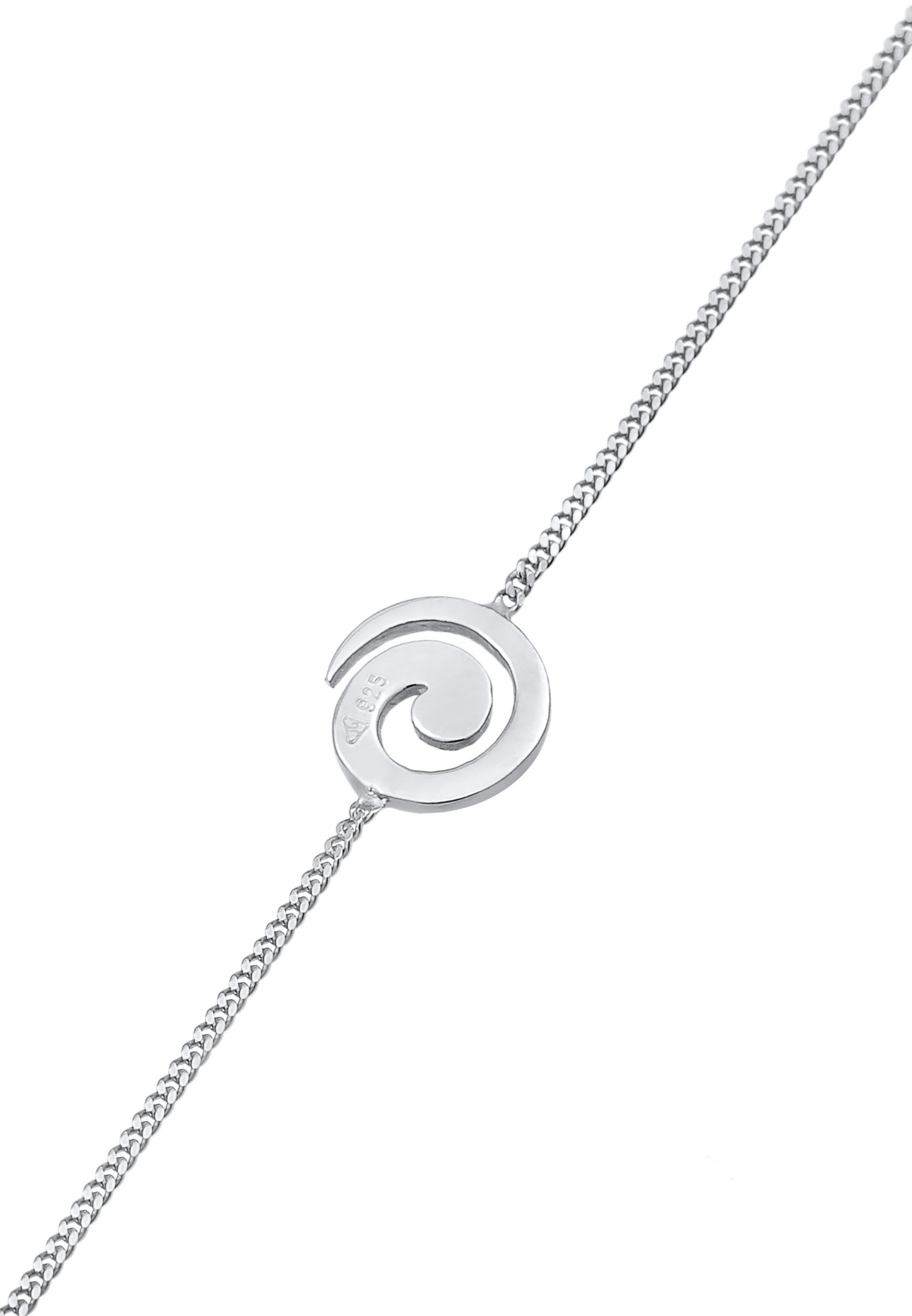 Elli Femmes Spirale ludique Basique en Argent Sterling 925