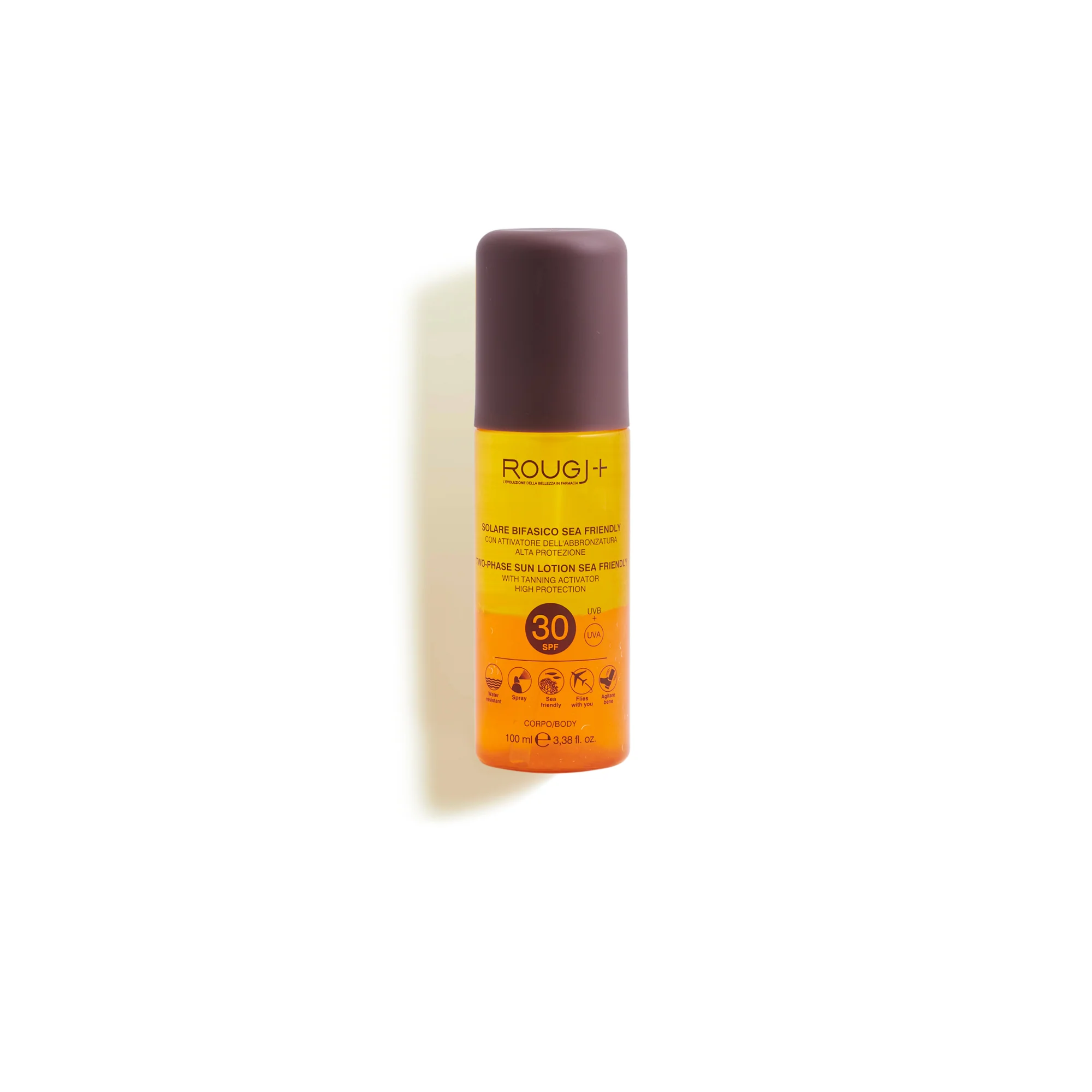 Solari Suntech Solare Bifasico SPF30 con attivatore di melanina - Spray solare corpo alta prot.