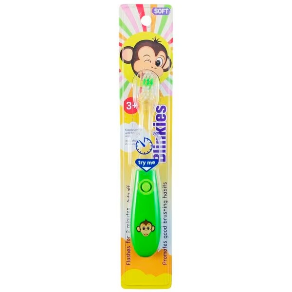 Blinkies bērnu zobu birste ar tīrīšanas taimeri<br>3-9 gadi