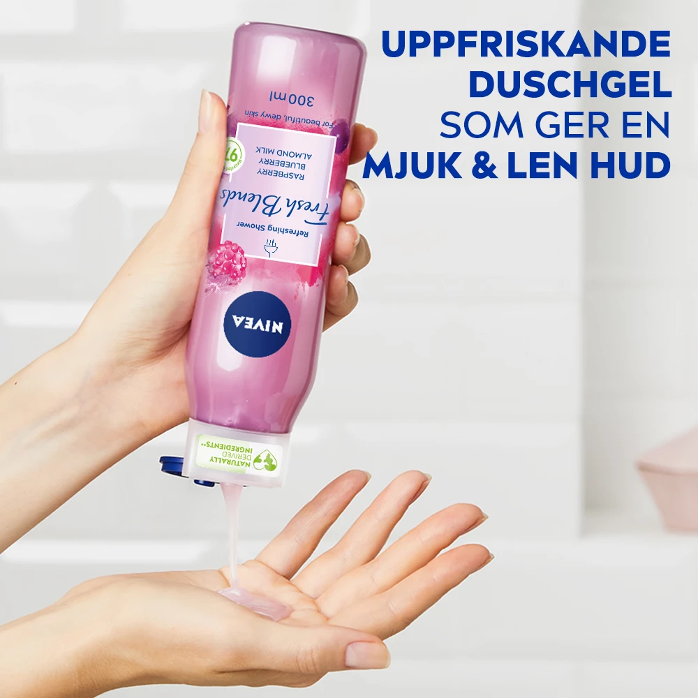 Gel za tuširanje Fresh Blends s mirisom maline 300 ml - NIVEA