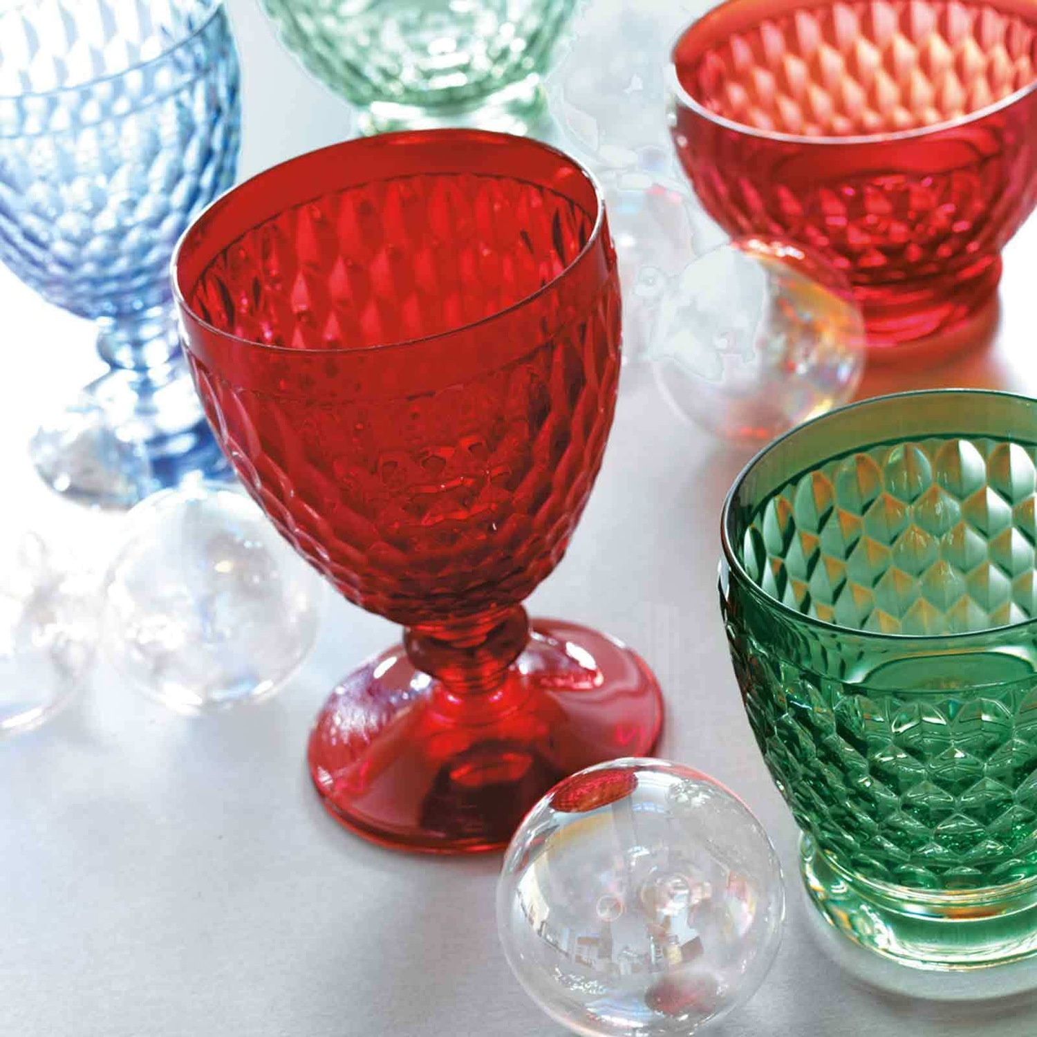 Pohár na červené víno Villeroy & Boch, zelený, farba Boston - 1 kus