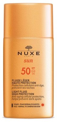 Лагани флуид за сунце са високом заштитом од сунца SPF50 Заштита лица