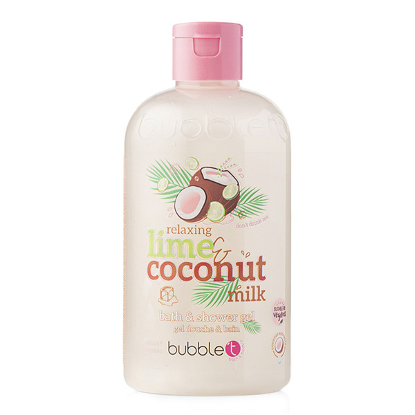 Bubble T Cosmetics Duschgel mit Limette und Kokosnussduft, 500 ml