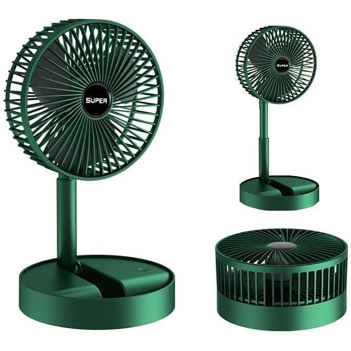 Ventilatore portatile pieghevole - 123 - Da tavolo - 3 velocità - 2000 mAh